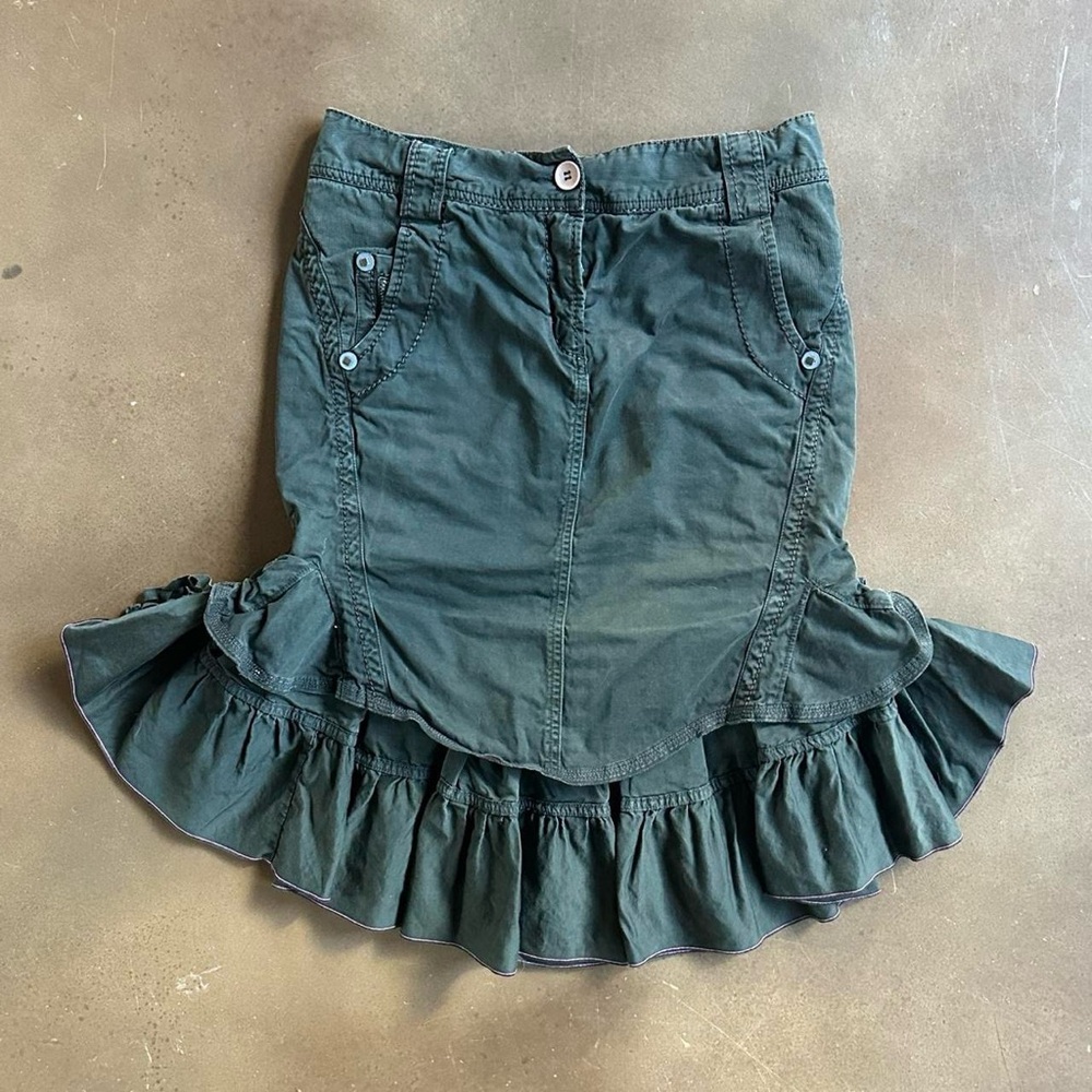 MARITHE FRANCOIS GIRBAUD layered mini skirt